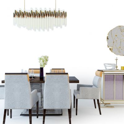 现代餐桌椅玄关柜