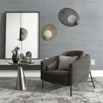 现代单椅休闲椅藤编