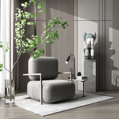 现代单人休闲椅沙发