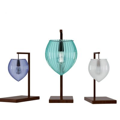 现代彩色玻璃台灯