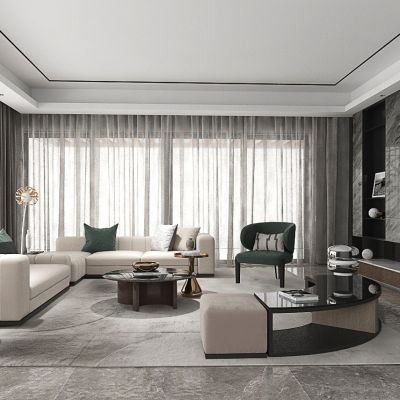 现代高级灰客厅