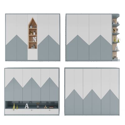 现代简约儿童衣柜