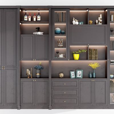 美式欧式装饰柜
