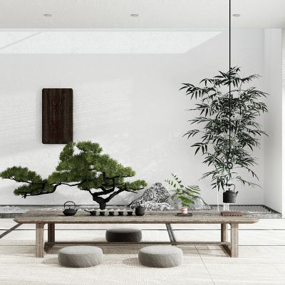 新中式榻榻米禅意茶室