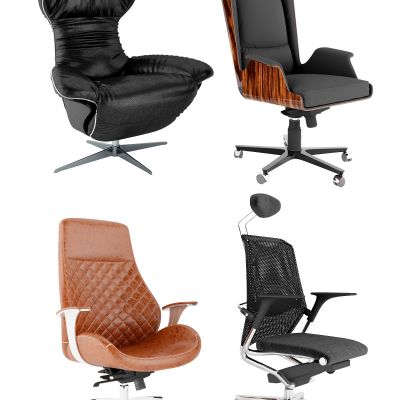 现代皮革办公椅