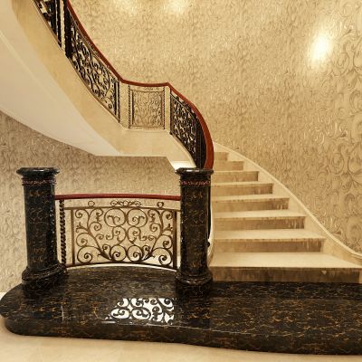 欧式花旋转不规则楼梯