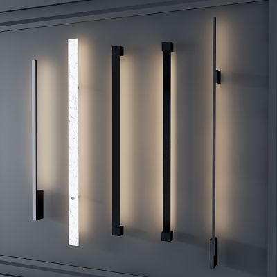 现代金属条形壁灯