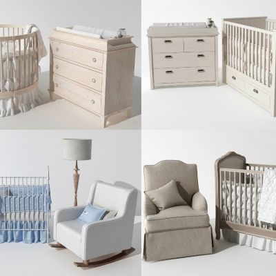 现代婴儿床边柜摇摇沙发