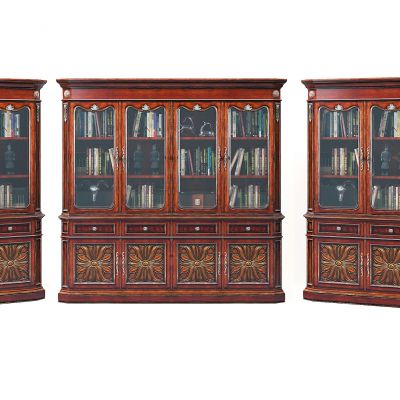 美式欧式实木古典书柜