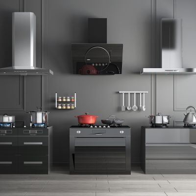 现代厨房侧吸直吸油烟油烟机