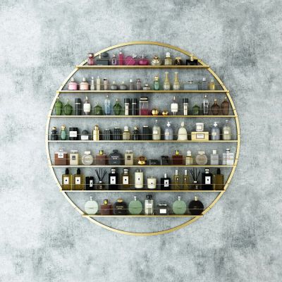 现代化妆品香水展架组合