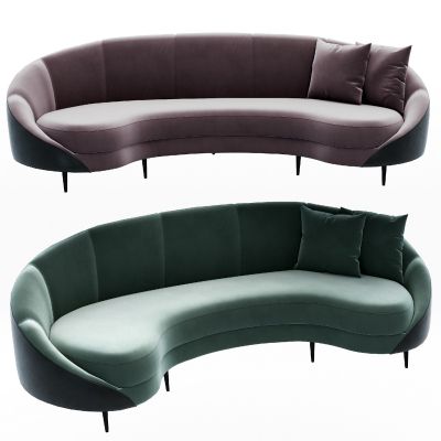 现代弧形异形沙发
