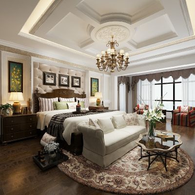 欧式床具吊灯台灯