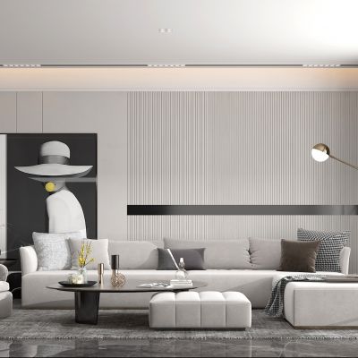 现代客厅转角沙发