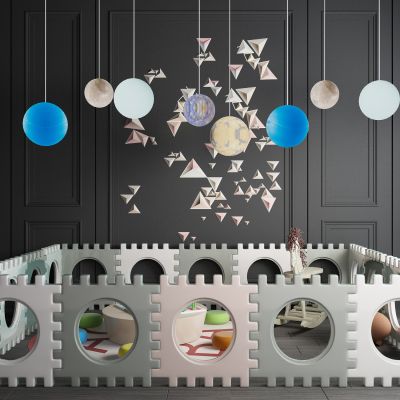 现代儿童娱乐围栏栅栏