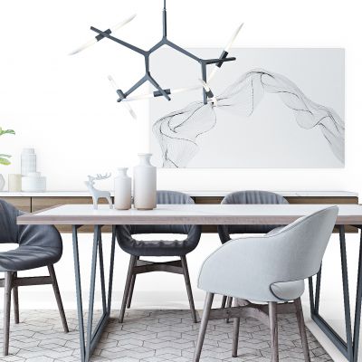 北欧现代餐桌椅