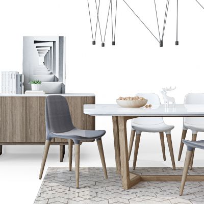 北欧现代餐桌椅