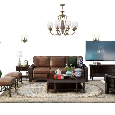 欧式沙发茶几组合