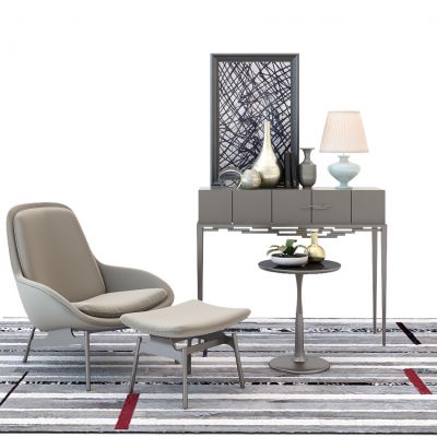 现代休闲椅装饰柜