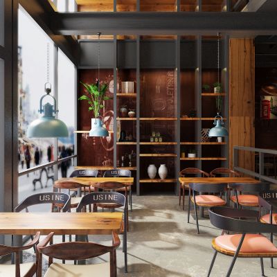 工业风咖啡馆餐厅