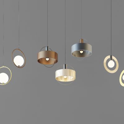 现代时尚吊灯灯具组合