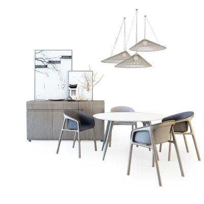现代餐桌椅组合