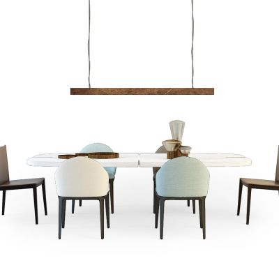 现代餐桌椅组合