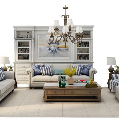 欧式田园沙发茶几