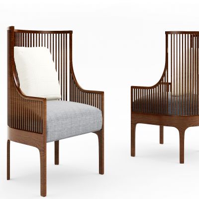 现代中式休闲椅