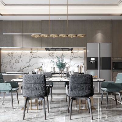 现代餐厅厨房