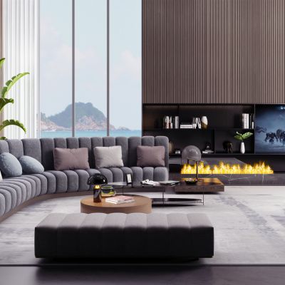 现代影视厅客厅