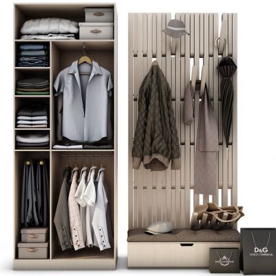 现代衣服衣柜