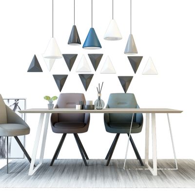 现代餐桌椅组合