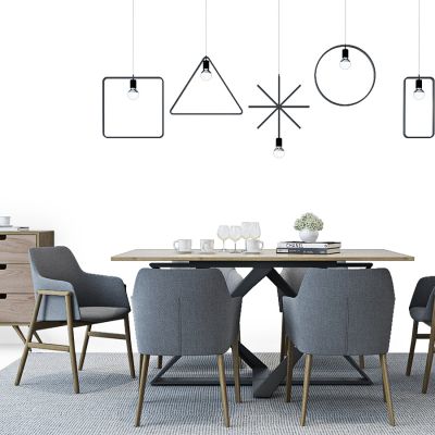 北欧现代餐桌椅组合