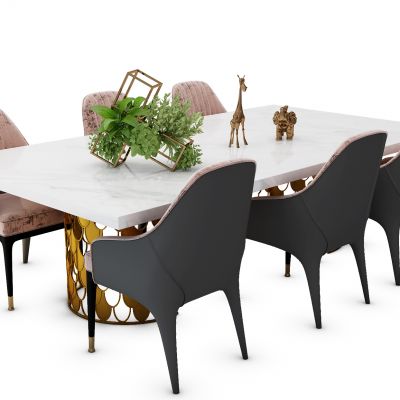 现代风格餐桌椅组合