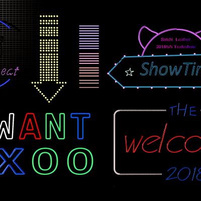 现代咖啡厅餐厅酒吧夜店霓虹灯管彩灯