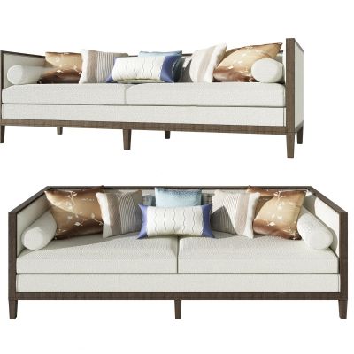 新中式多人沙发