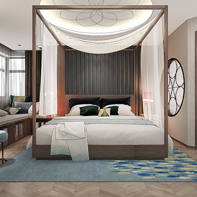 新中式卧室架子床