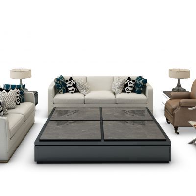 现代沙发茶几组合