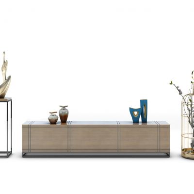 新中式电视柜组合