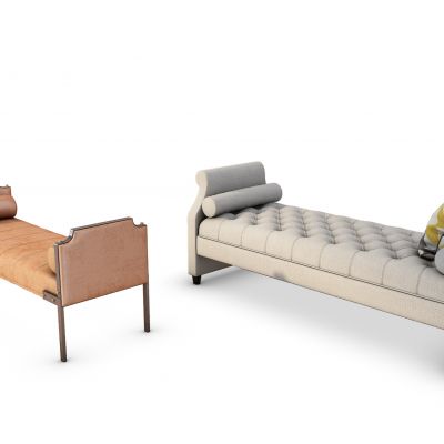 现代单体沙发床组合