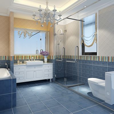 现代地中式风格卫生间