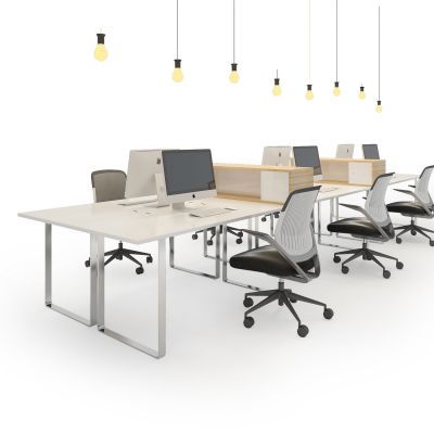 工业办公桌椅组合~