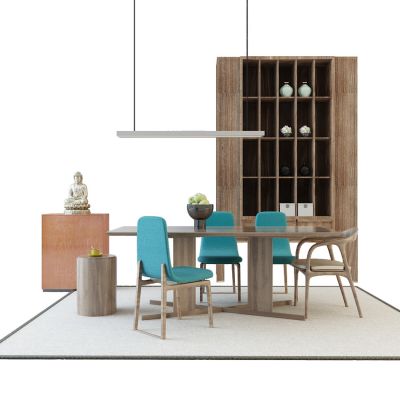现代餐桌椅组合