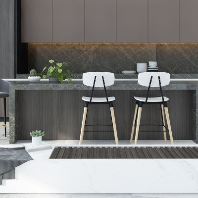 现代厨房吧台岛台