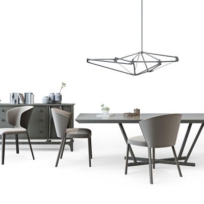 北欧现代餐桌椅
