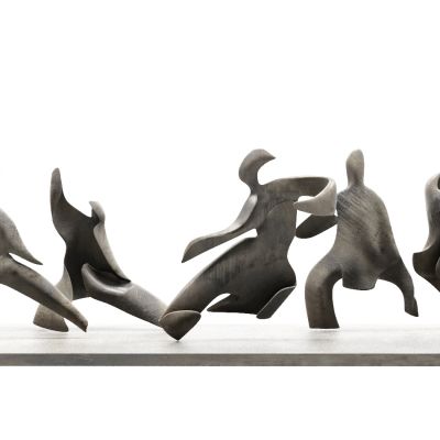 现代人物功夫雕塑摆件