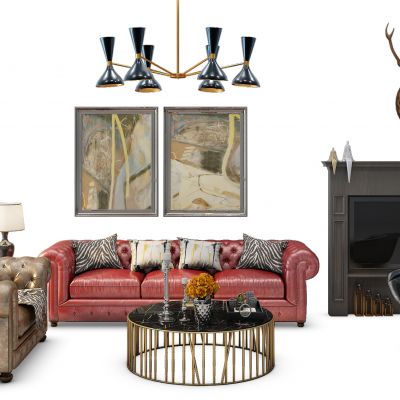 欧式沙发茶几组合