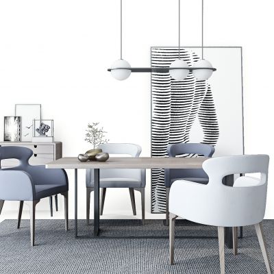 北欧现代餐桌椅沙发