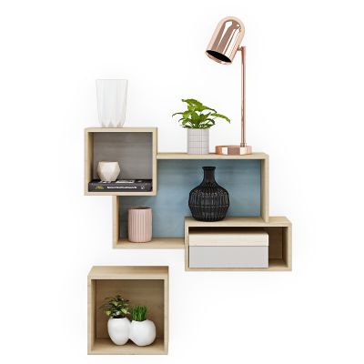 现代隔板摆件陈设